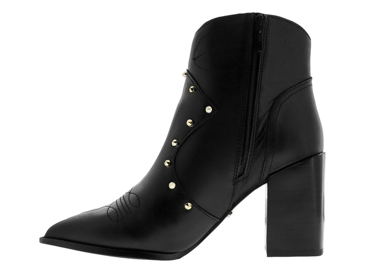 Botines Casuales Westies Negro con Tachuelas