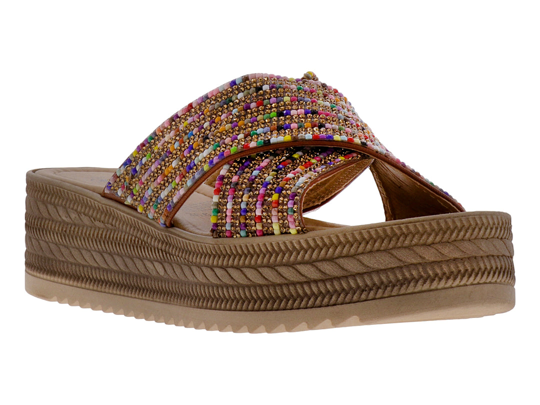 Sandalias Luna Rosa Multicolor con Plataforma