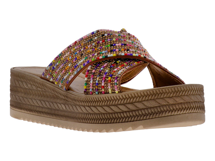 Sandalias Luna Rosa Multicolor con Plataforma
