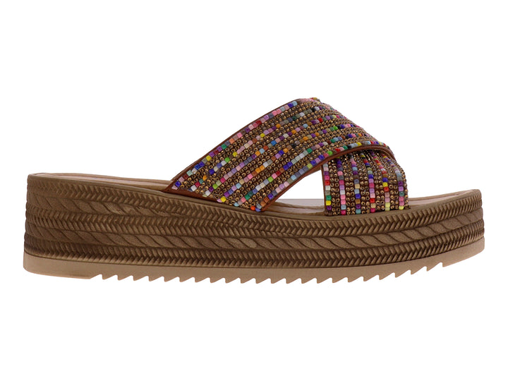 Sandalias Luna Rosa Multicolor con Plataforma