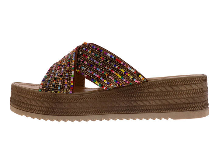 Sandalias Luna Rosa Multicolor con Plataforma