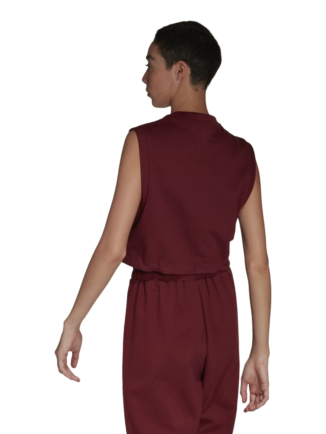 Playera Adidas Studio Tank Color Burgundy para Mujer