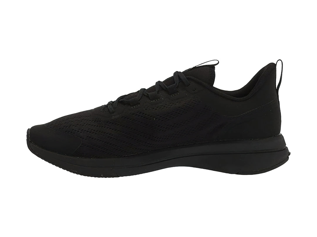 Tenis deportivos Lacoste Run Spin color negro con logotipo verde en el lateral.