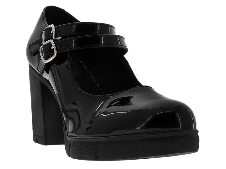 Zapatillas Green Love de Charol Negro para Mujer