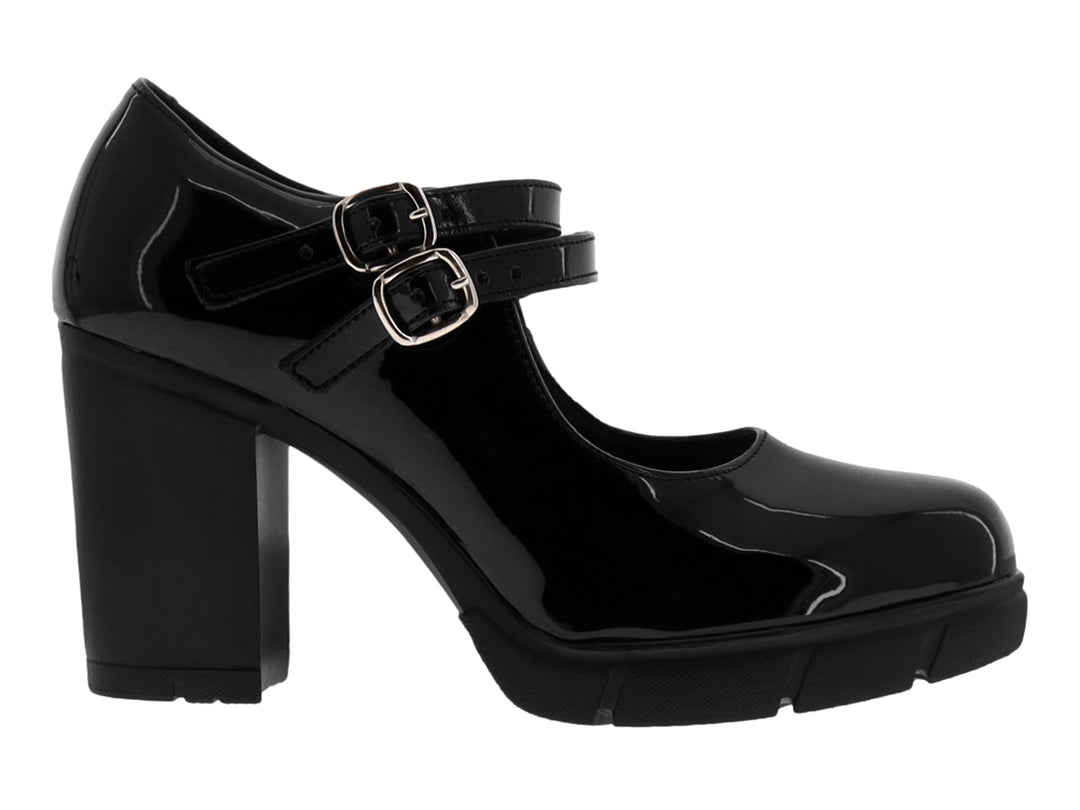 Zapatillas Green Love de Charol Negro para Mujer