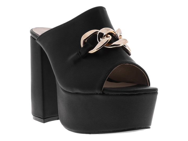 Sandalias Plataforma Luna Rosa Negro para Mujer