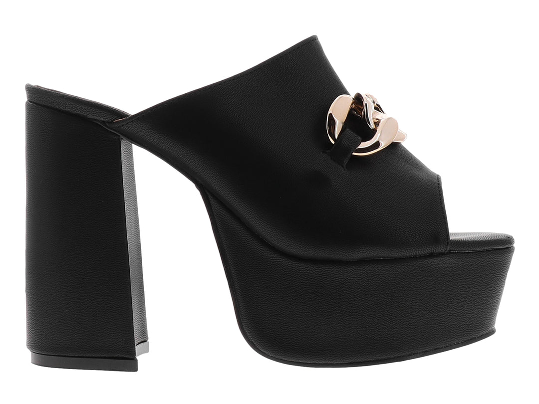 Sandalias Plataforma Luna Rosa Negro para Mujer