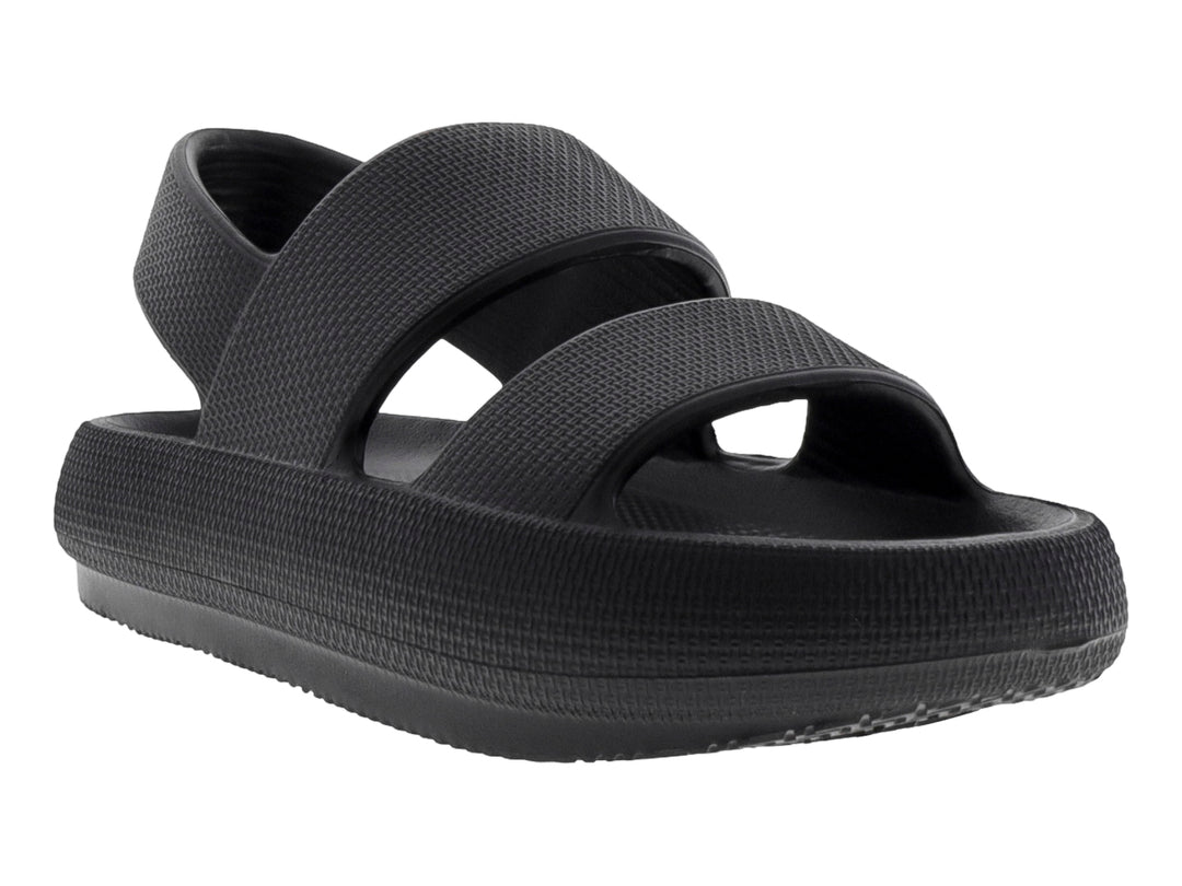 Sandalias Luna Rosa Plataforma Negro para Mujer