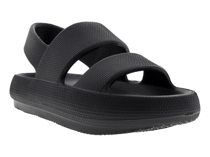 Sandalias Luna Rosa Plataforma Negro para Mujer