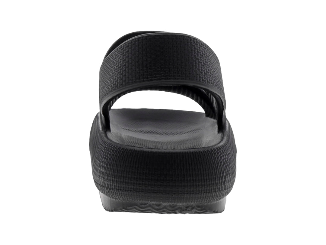 Sandalias Luna Rosa Plataforma Negro para Mujer