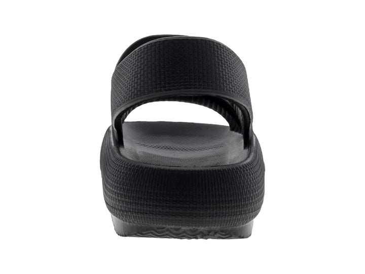 Sandalias Luna Rosa Plataforma Negro para Mujer