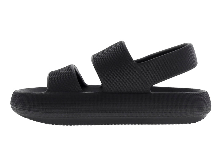 Sandalias Luna Rosa Plataforma Negro para Mujer