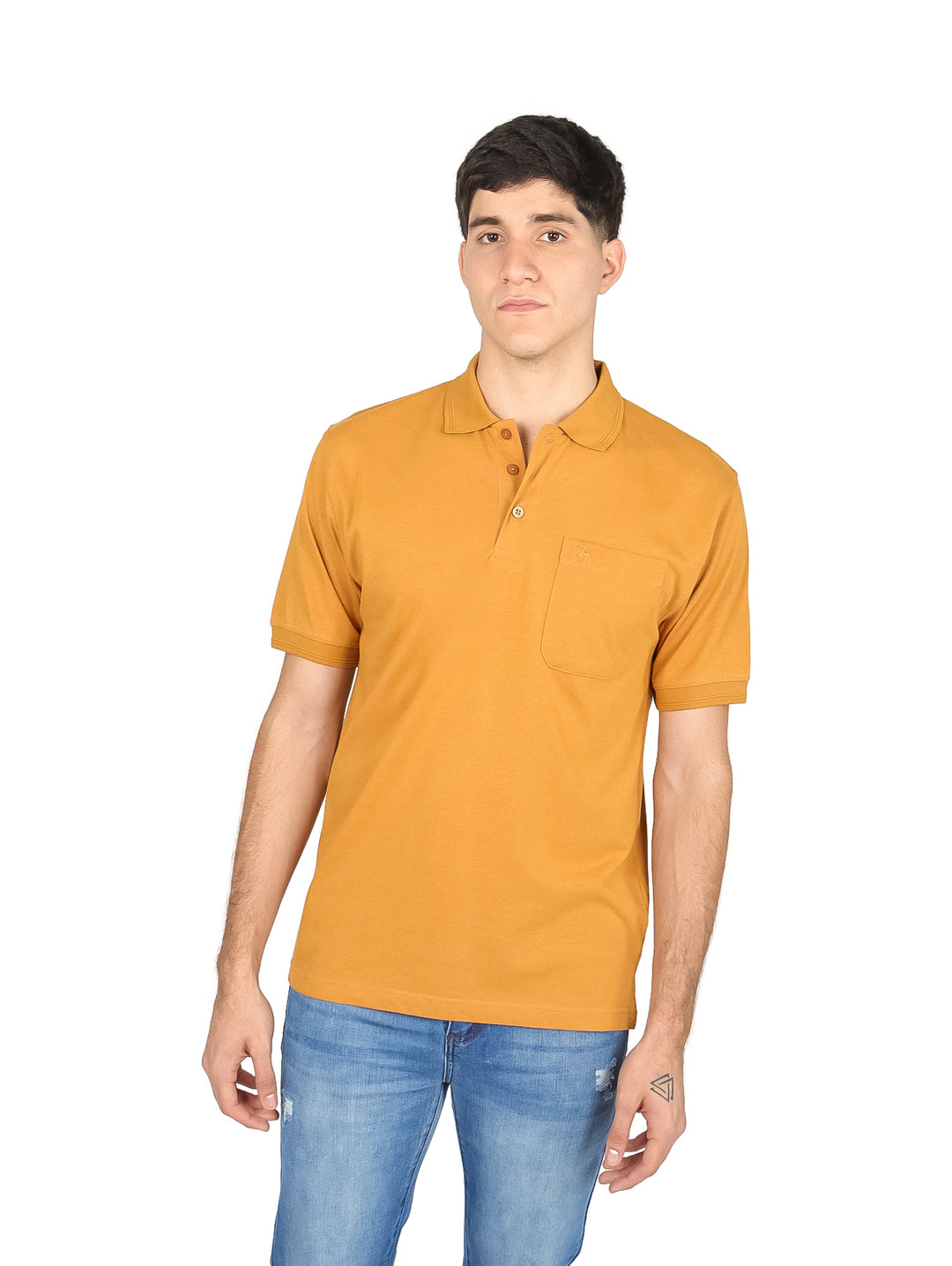 Playera Polo Palm Beach Color Mostaza para Hombre