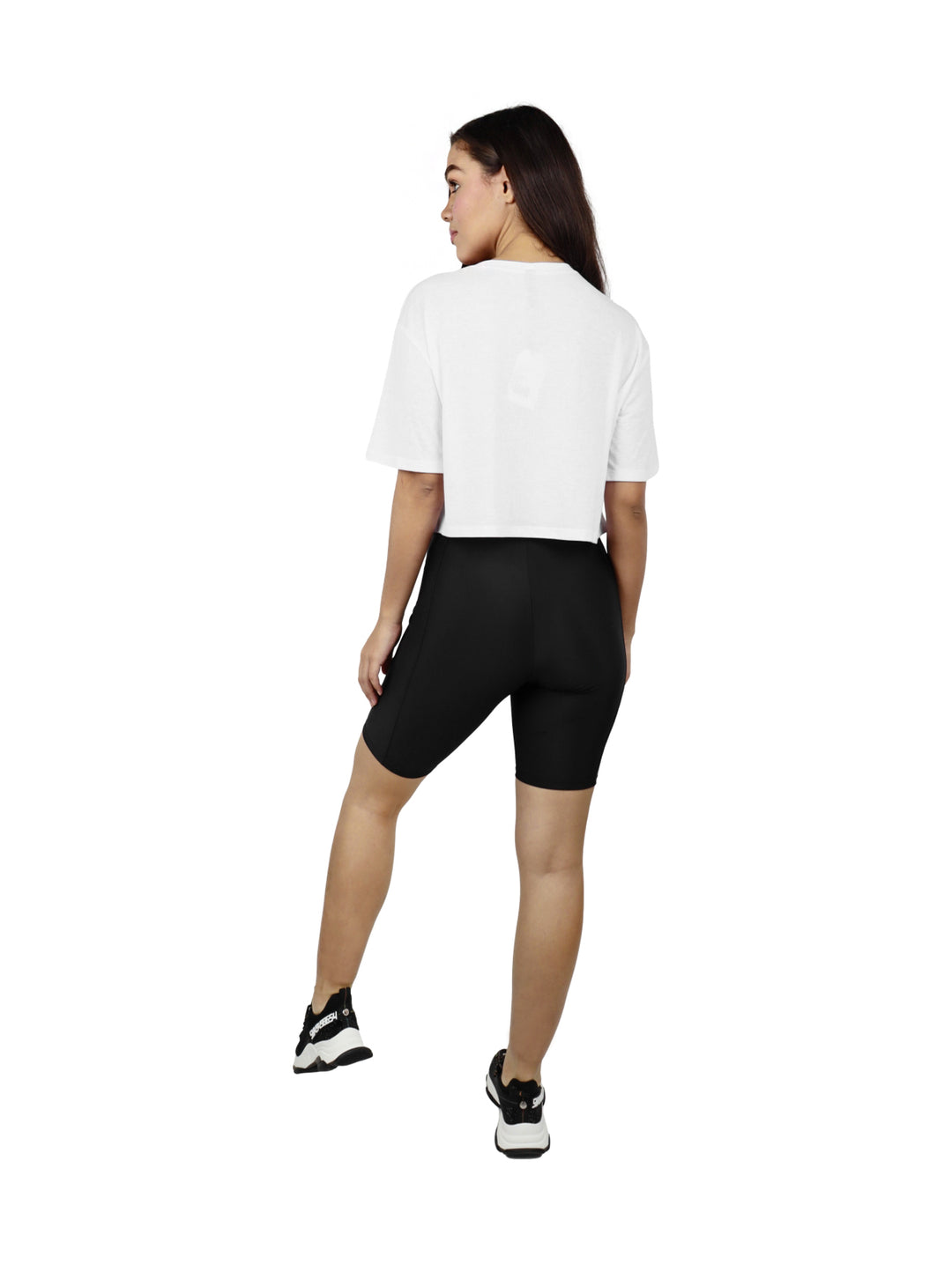 Juliana Favela Biker Shorts Negro para Mujer
