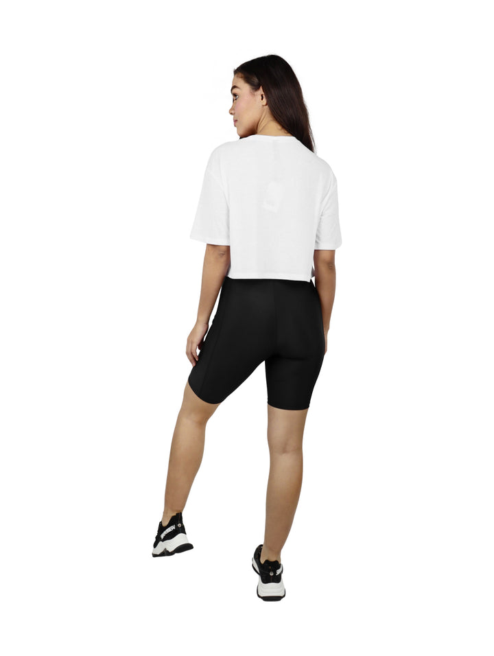 Juliana Favela Biker Shorts Negro para Mujer
