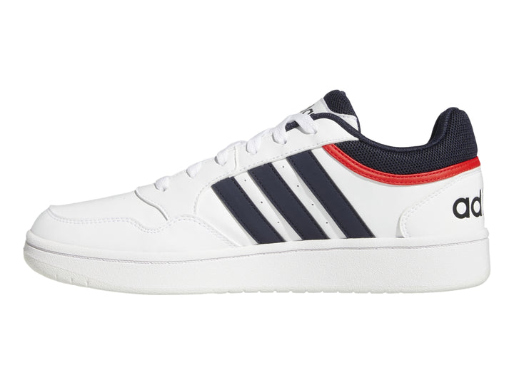 Tenis Adidas Hoops 3.0 Blanco Azul y Rojo para Hombre