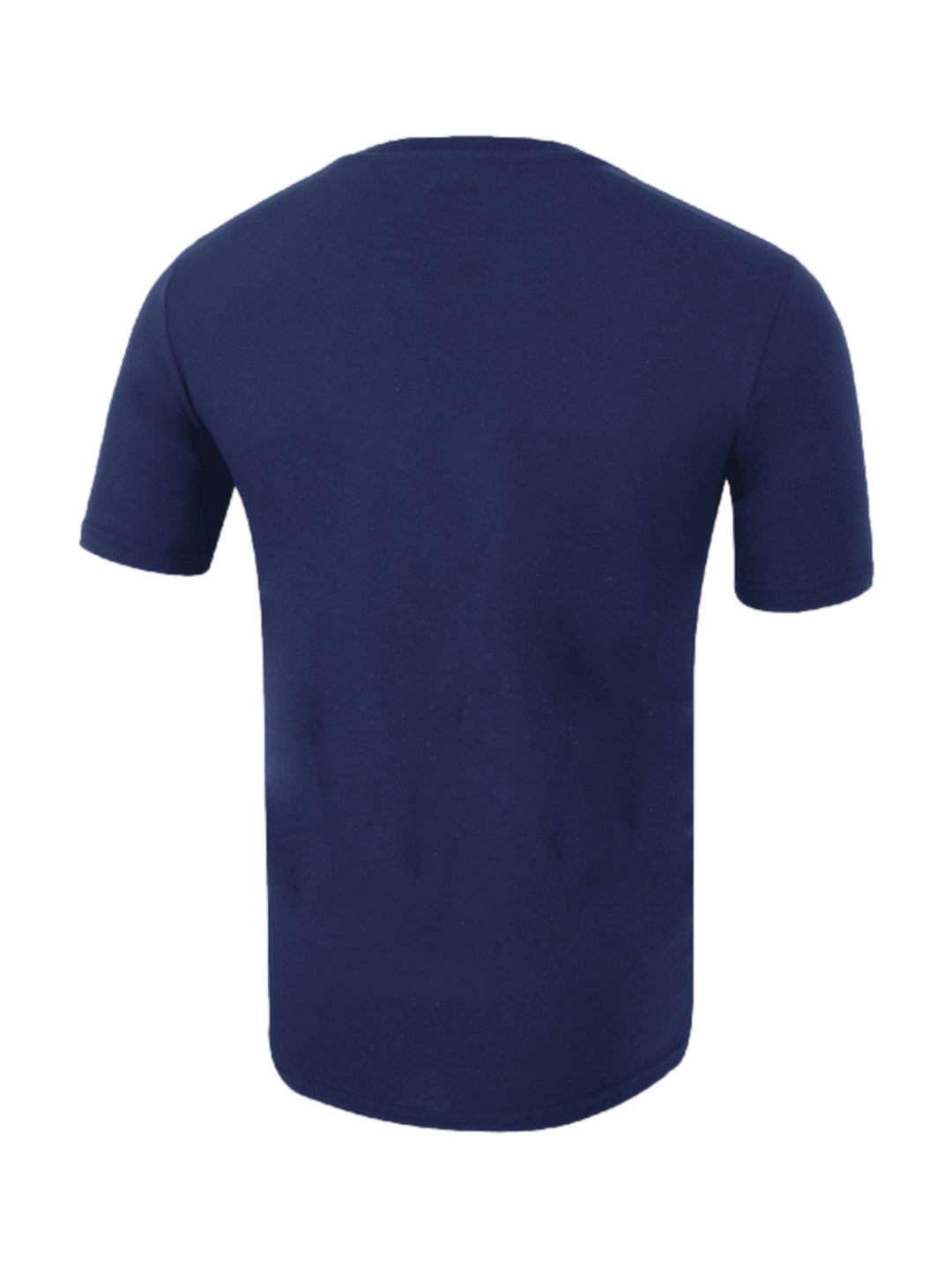Playera FILA color navy con logotipo grande en blanco y rojo en el pecho.
