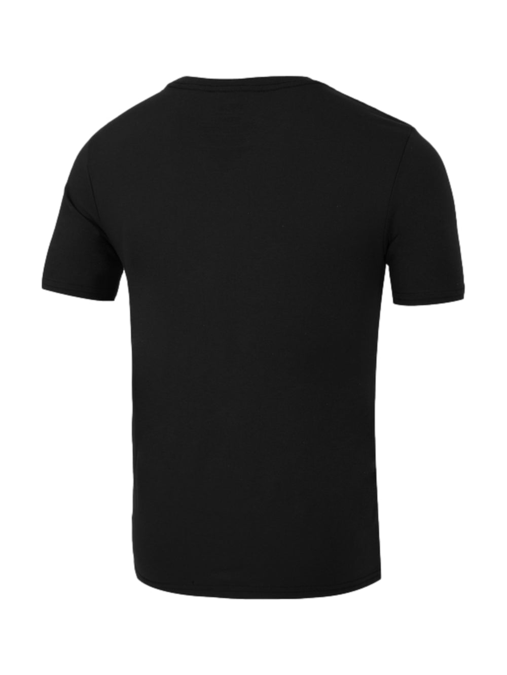 Camiseta FILA Ricarlo de color negro con logotipo grande en rojo y blanco en el pecho.