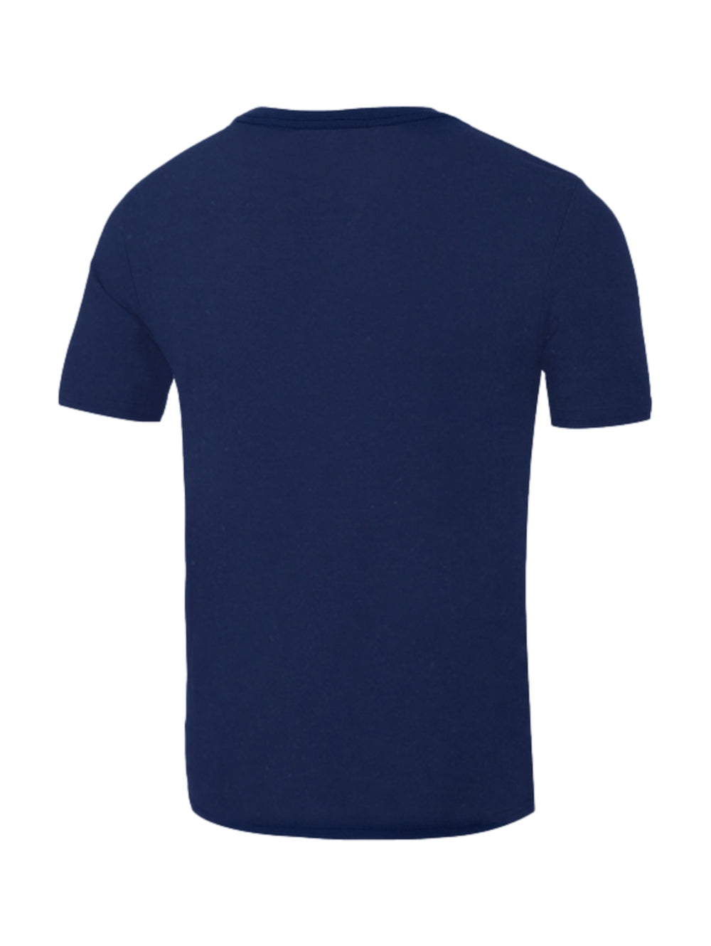 Playera FILA de color azul marino con logotipo grande en el pecho en colores rojo y blanco.