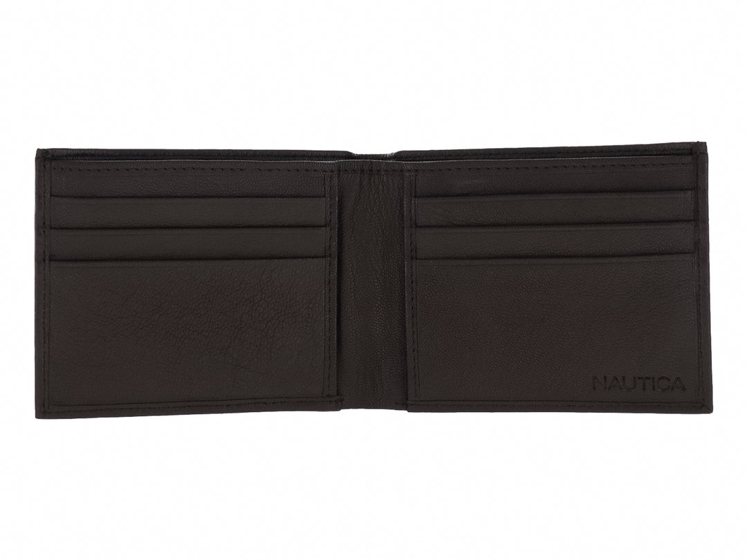 Cartera Nautica de Cuero Color Brown para Hombre