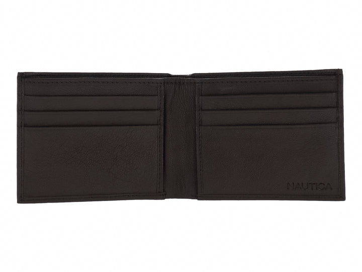 Cartera Nautica de Cuero Color Brown para Hombre