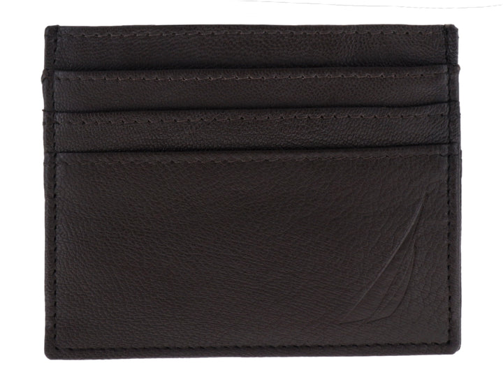 Cartera Nautica de Cuero Color Café para Hombre