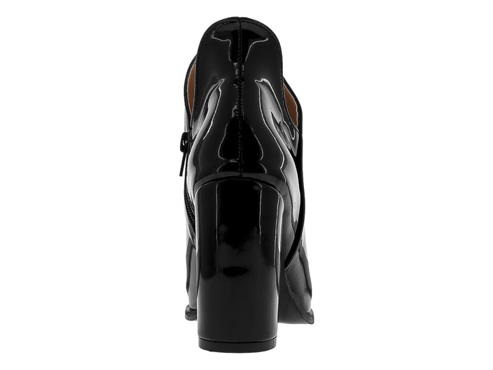 Botines Luna Rosa Charol Negro para Mujer