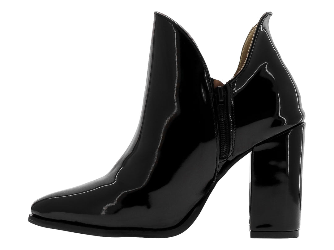 Botines Luna Rosa Charol Negro para Mujer