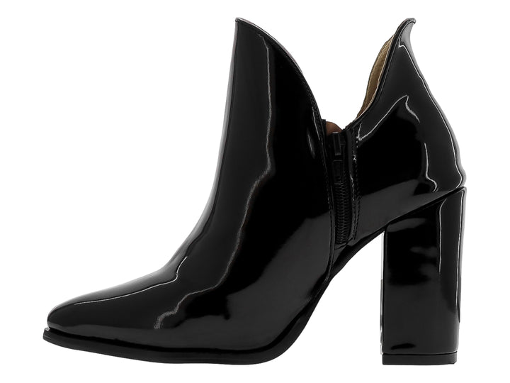 Botines Luna Rosa Charol Negro para Mujer