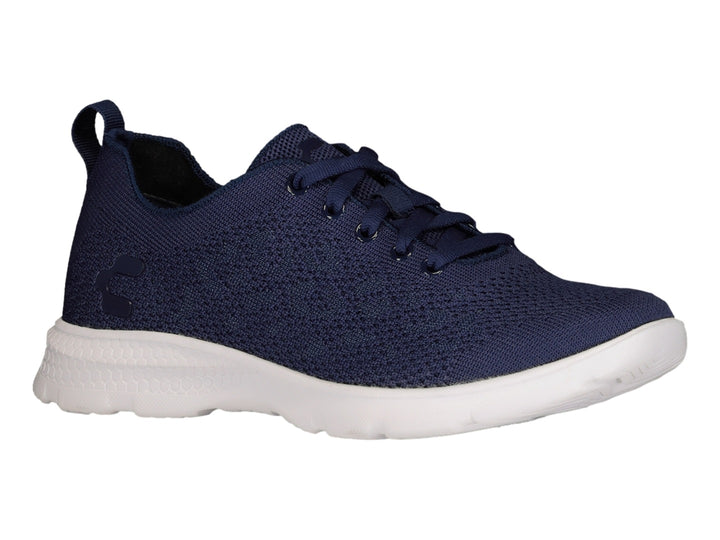 Tenis deportivos Charly en color marino con suela blanca y tejido transpirable.