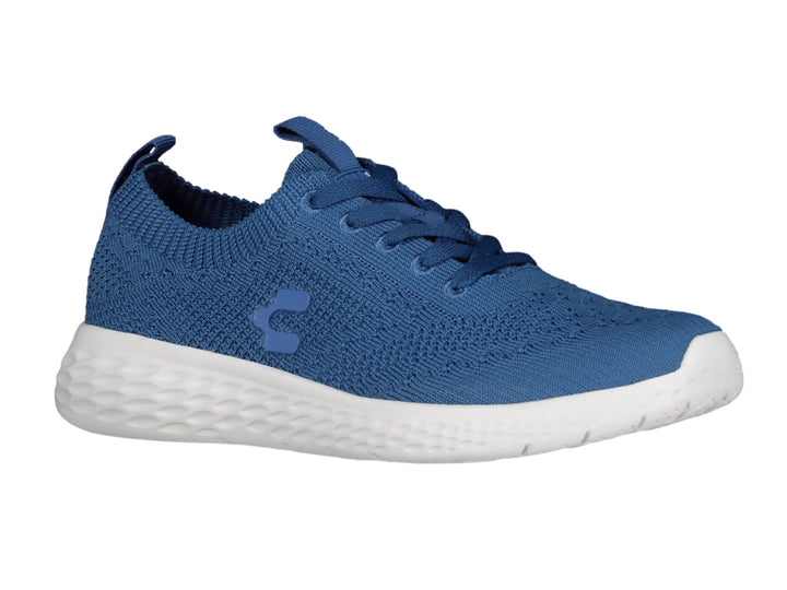 Tenis deportivos Charly de color azul con suela blanca y tejido transpirable.