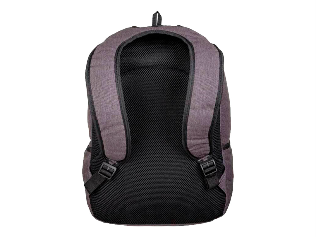 Mochila Samsonite Elevation Lyra en color gris con detalles en negro y textura lineal.