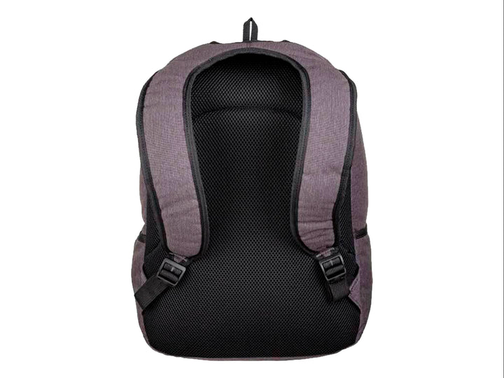 Mochila Samsonite Elevation Lyra en color gris con detalles en negro y textura lineal.