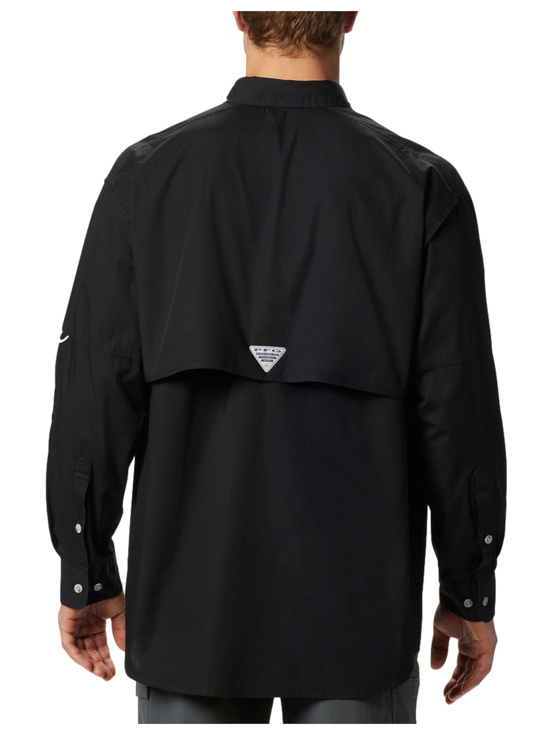Camisa Columbia PFG Bonehead Manga Larga Negro para Hombre