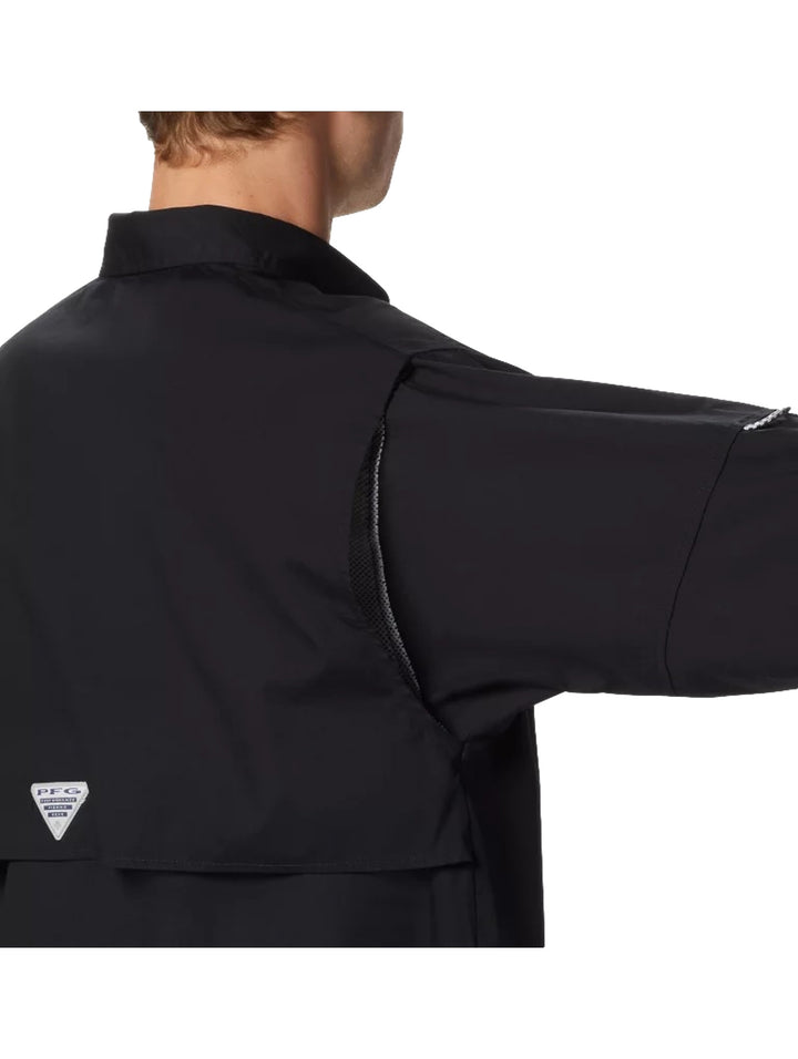 Camisa Columbia PFG Bonehead Manga Larga Negro para Hombre