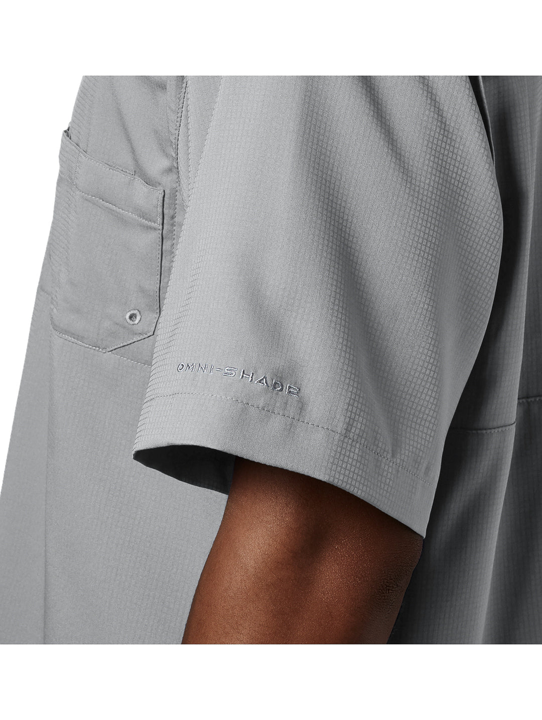 Camisa Columbia Tamiami II Manga Corta Gris para Hombre