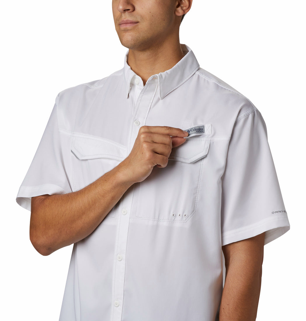 Camisa Columbia Low Drag Offshore Blanca para Hombre