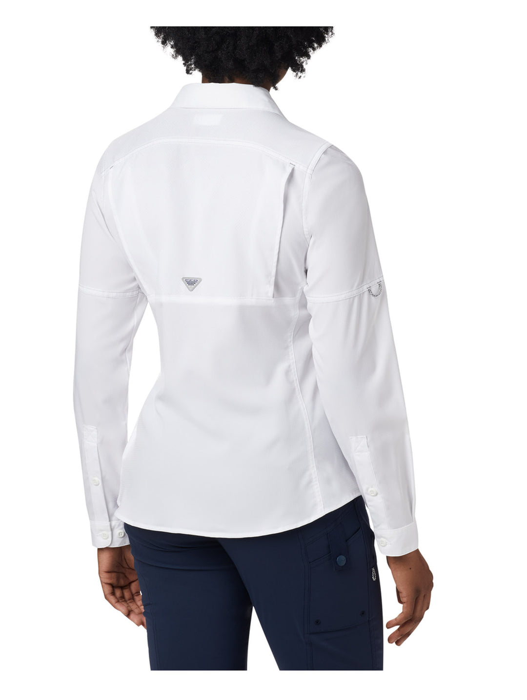 Columbia Camisa Manga Larga Blanca para Hombre