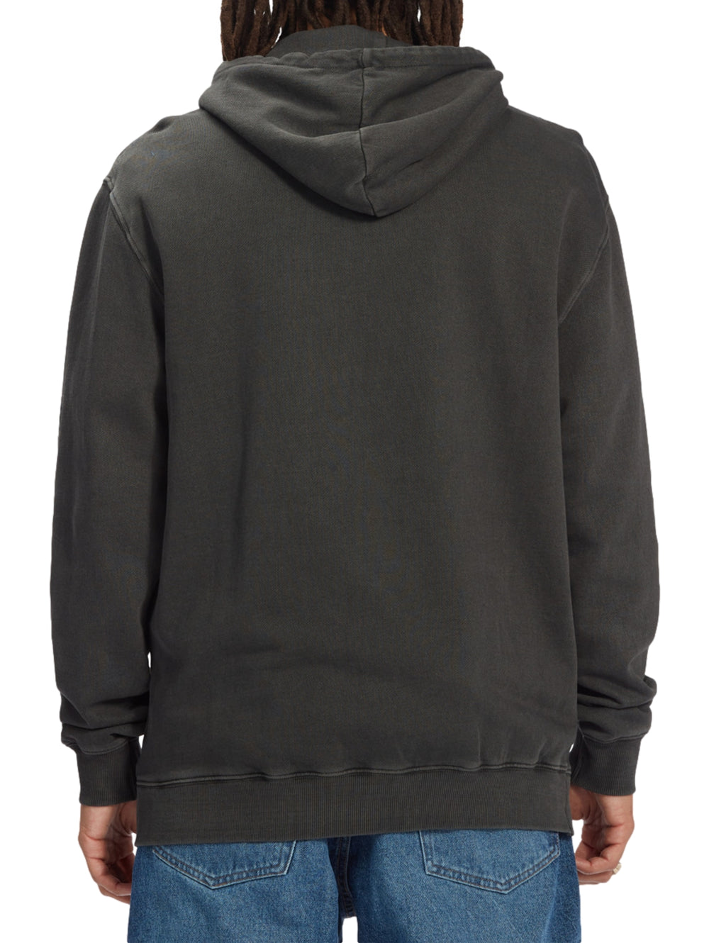 Sudadera con capucha color negro lavado vintage con bordado de Star Wars en el pecho.