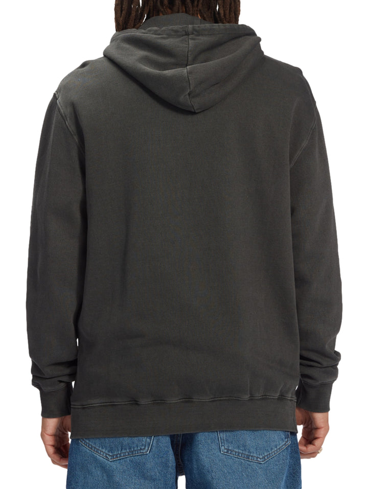 Sudadera con capucha color negro lavado vintage con bordado de Star Wars en el pecho.