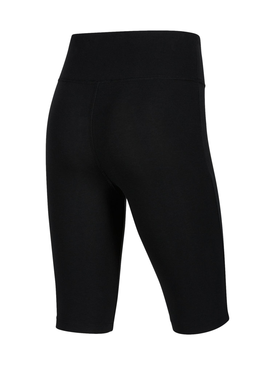 Pantalones cortos deportivos Nike de color negro, ajustados al cuerpo.