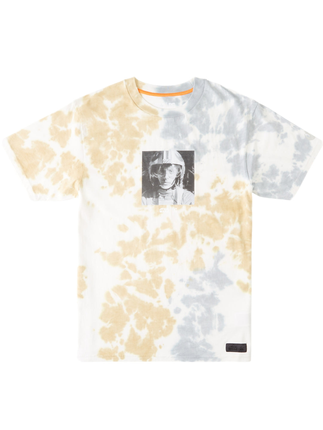 Playera DC Shoes multicolor con efecto tie-dye y estampado frontal de Star Wars.