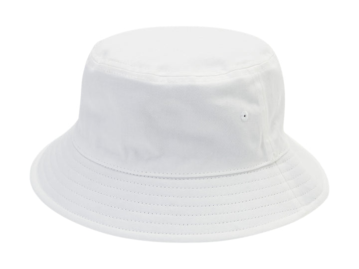 Sombrero tipo bucket color blanco con banda negra que incluye los logos de Star Wars y DC Shoes.