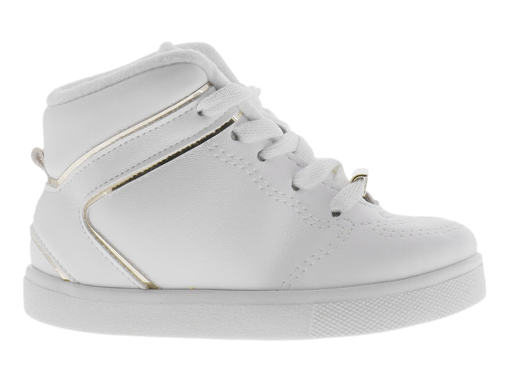 Tenis Molekinha Blanco y Dorado para Niña