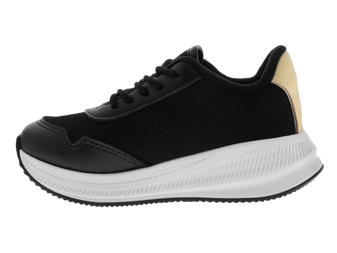 Tenis Molekinha Negro Rosa Verde para Niña