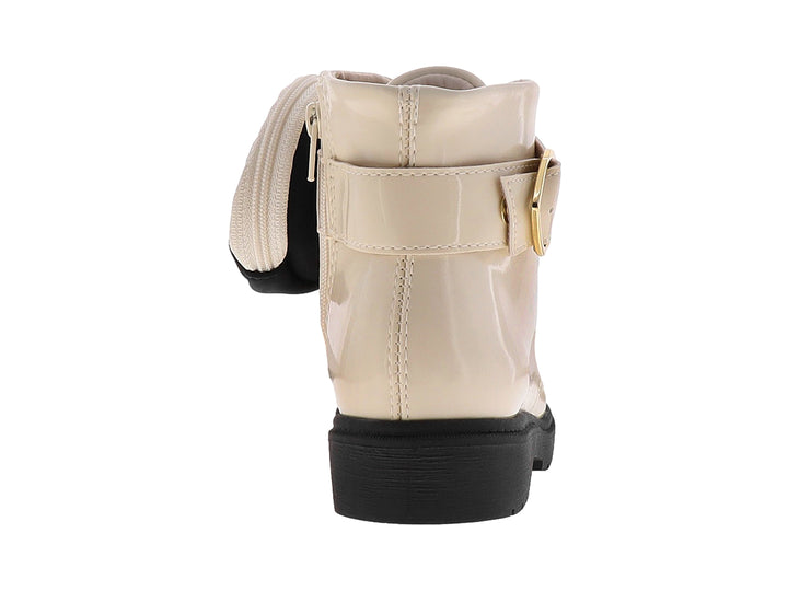Botas Molekinha Crema Negro Dorado para Niña