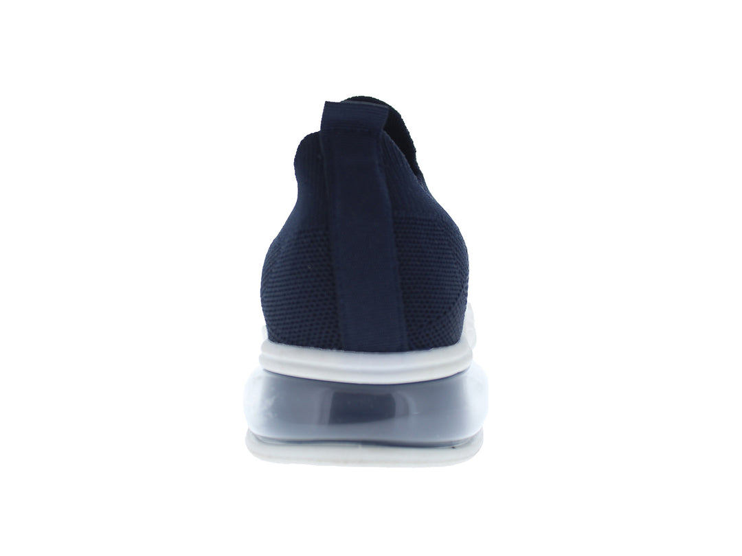 Tenis deportivos Furor para mujer en color navy con suela blanca y diseño slip-on.