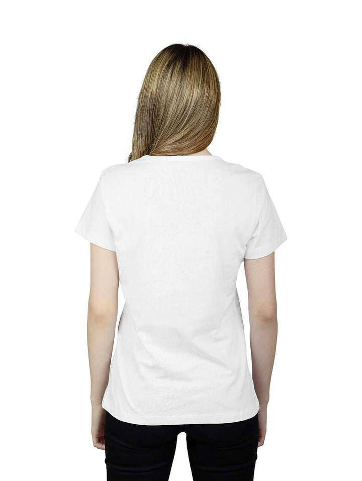 Playera Calvin Klein Monogram Slim Tee Blanca para Mujer