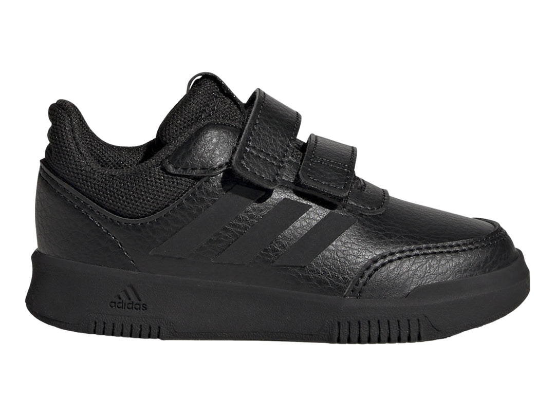 Tenis deportivos Adidas color negro con cierres de velcro para Niño.