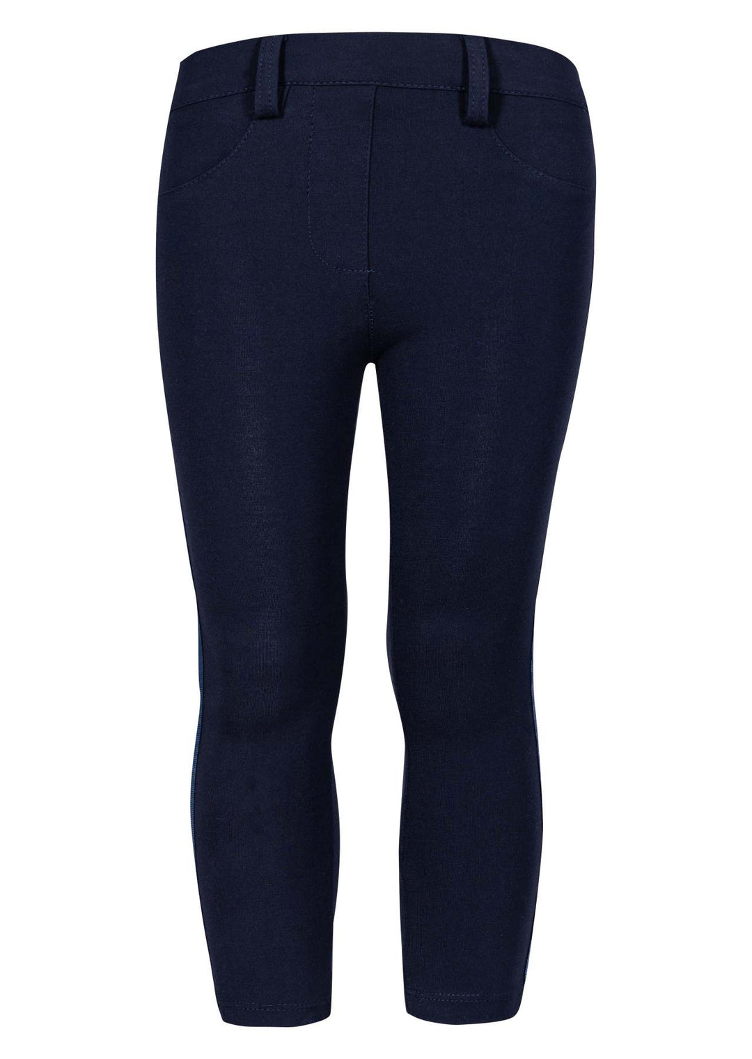 Leggings para niños en color azul marino, ajustados y de textura mate.